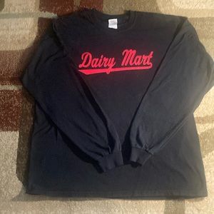 Gildan Ultra Cotton Dairy Mart Long Sleeve Shirt XL